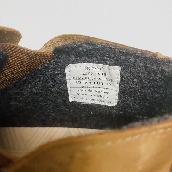 Olukai HAWAI'ILOA MANU HOPE Women's 9 Leather Sneaker Booties 20397-FX18 Brown - Picture 11 of 13